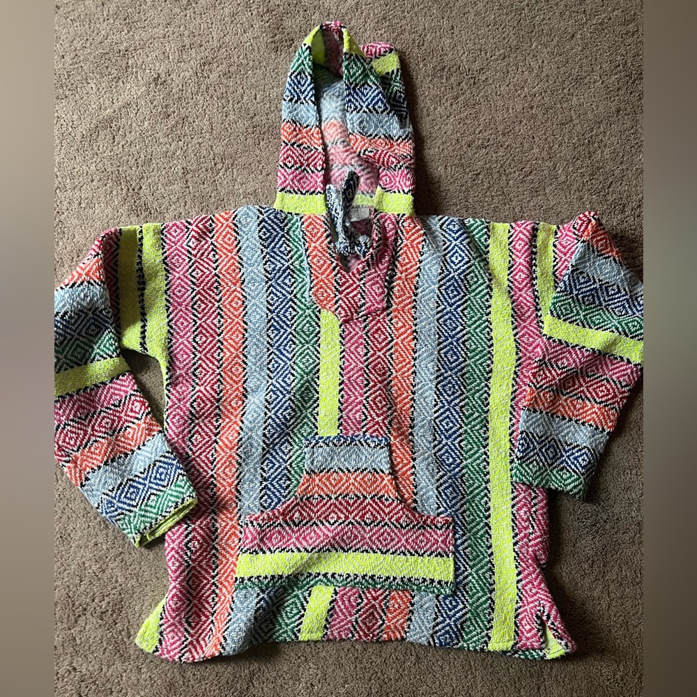 Multicolor Geometric Pattern Hoodie - image 1